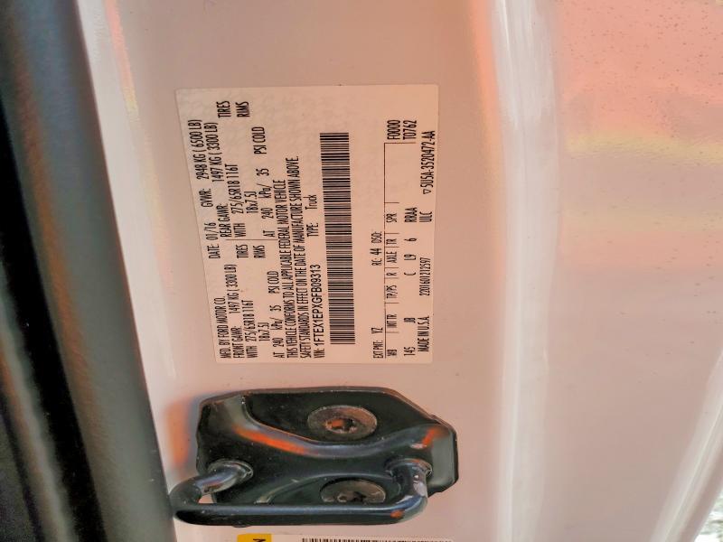 1FTEX1EPXGFB09313 2016 FORD F150 photo no. 12