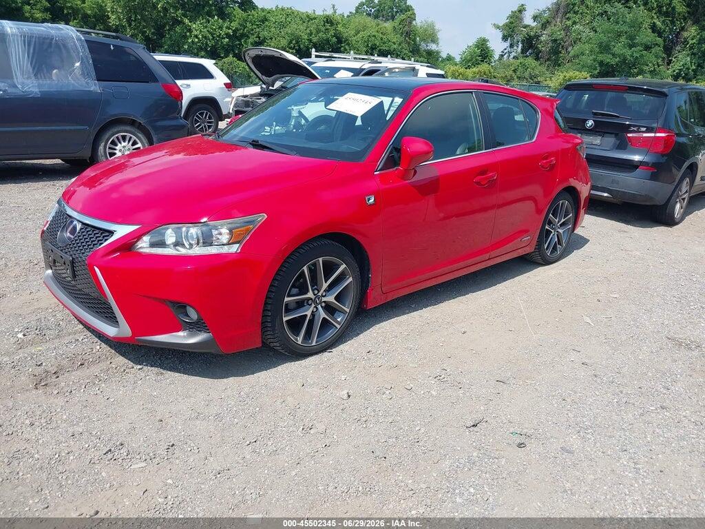 JTHKD5BH7E2194758 2014 LEXUS CT 200H photo no. 2