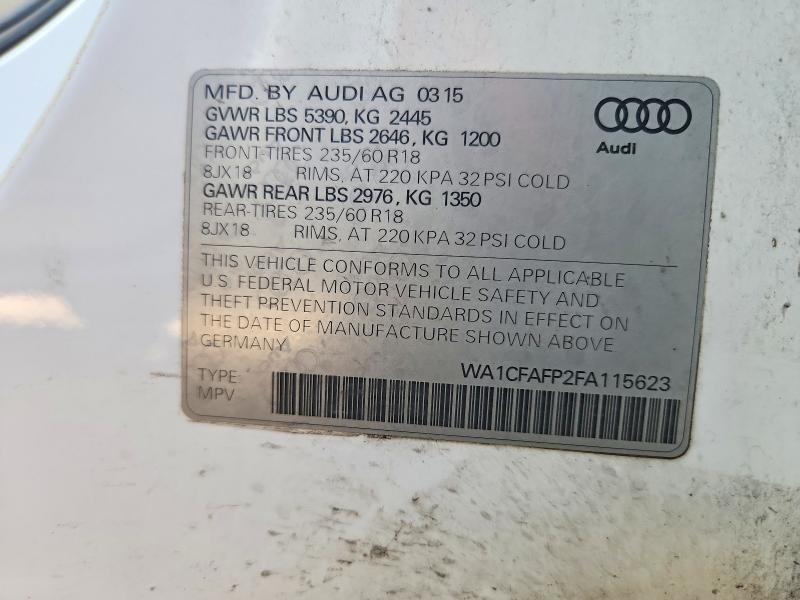 2015 AUDI Q5 PREMIUM — Фото 12 из 12