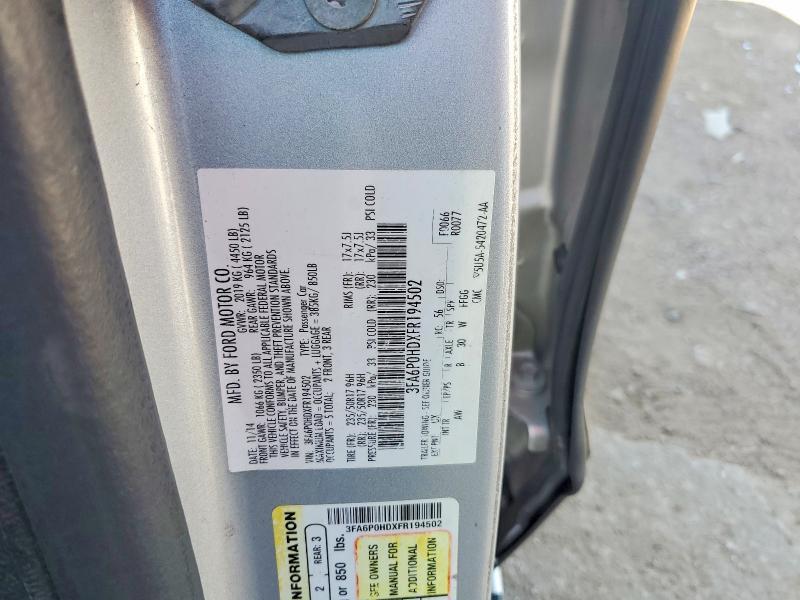 2015 FORD FUSION SE — Фото 12 из 12