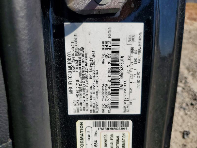 1FATP8EM6F5333016 2015 FORD MUSTANG photo no. 12