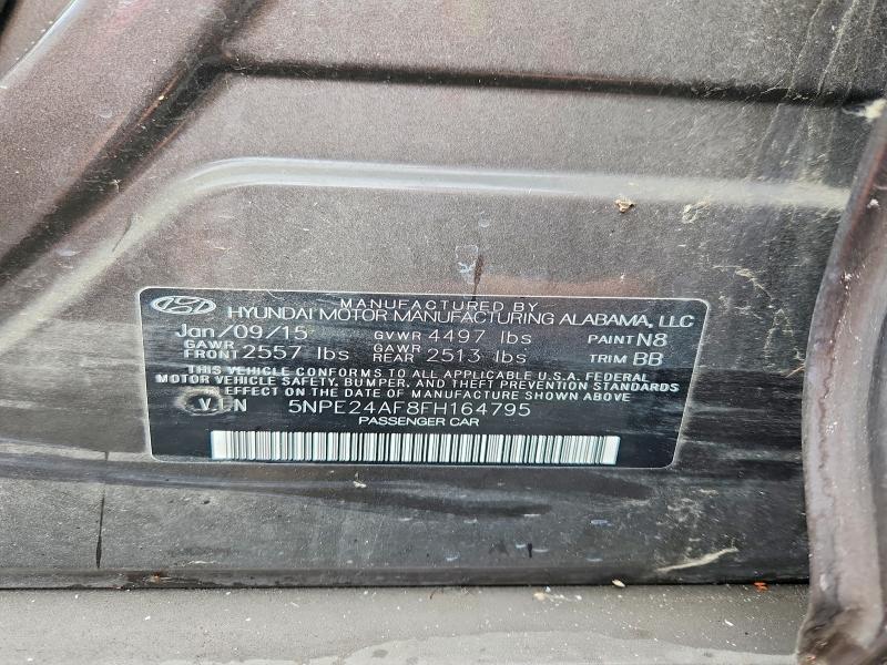 5NPE24AF8FH164795 2015 HYUNDAI SONATA photo no. 12