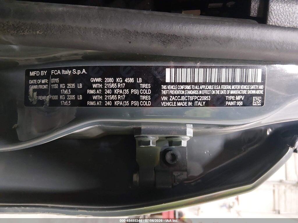 ZACCJBCT6FPC20953 2015 JEEP RENEGADE photo no. 9