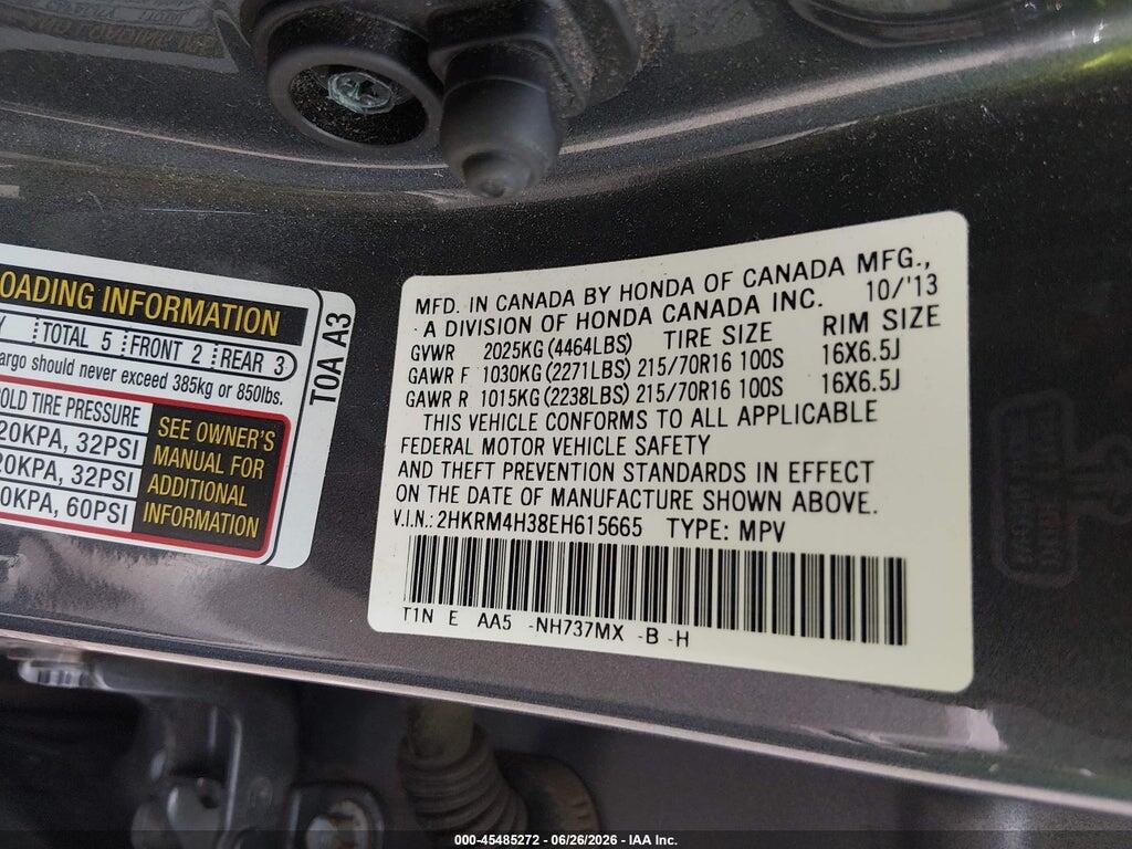 2HKRM4H38EH615665 2014 HONDA CR-V photo no. 9