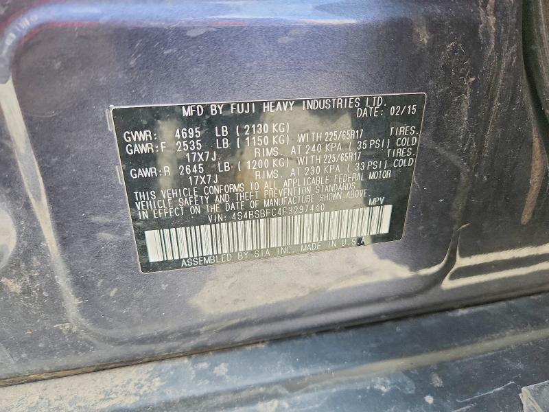 4S4BSBFC4F3297440 2015 SUBARU OUTBACK photo no. 12