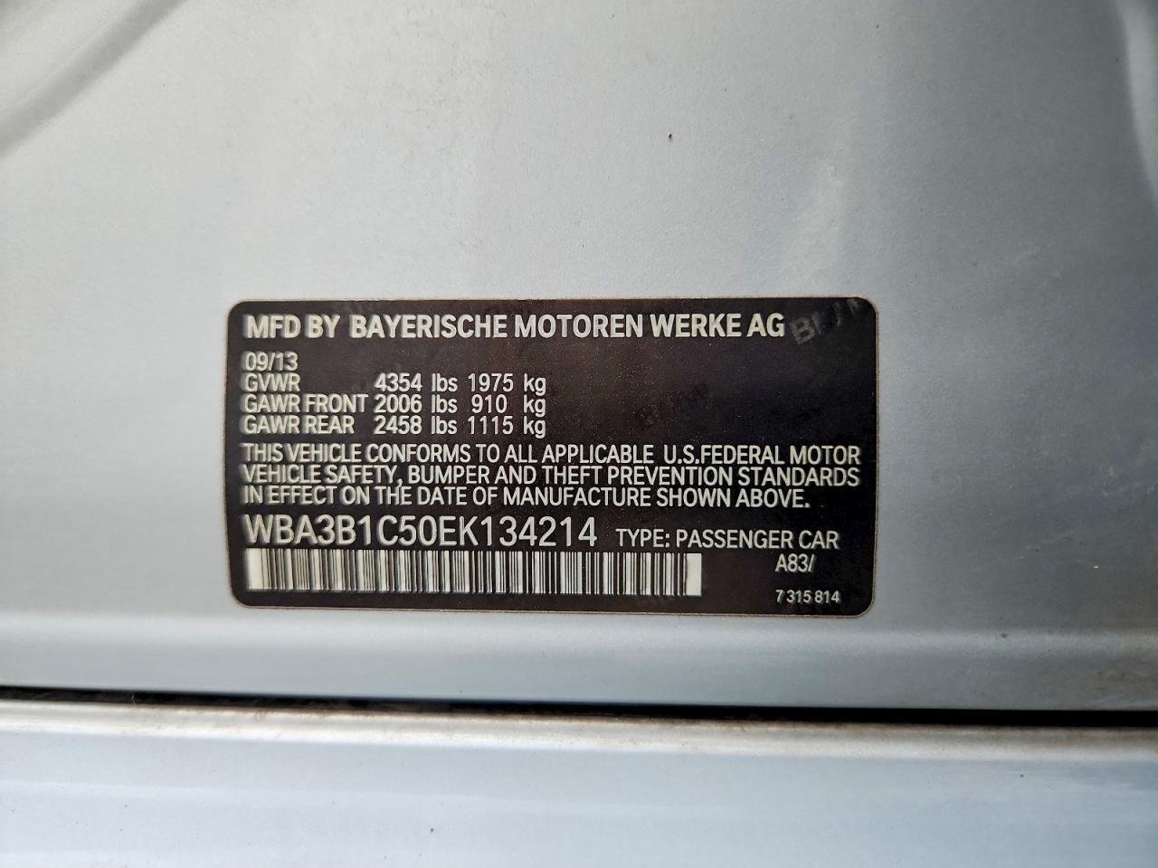 2014 BMW 320 I — Фото 12 из 12