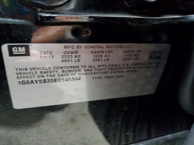 1G6AY5S33E0145304 2014 CADILLAC CTS photo no. 12