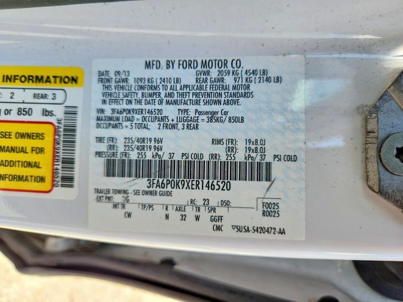 2014 FORD FUSION TITANIUM — Фото 12 из 12