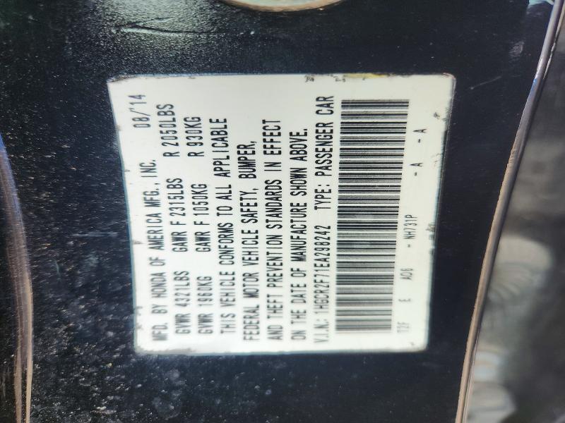 1HGCR2F71EA298242 2014 HONDA ACCORD photo no. 12