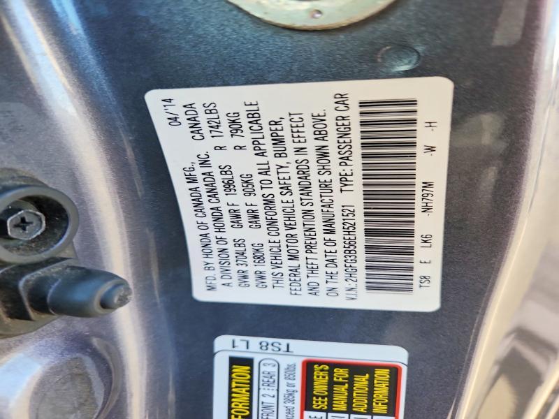 2014 HONDA CIVIC LX — Фото 13 из 13