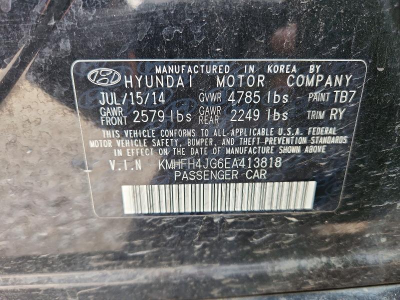 2014 HYUNDAI AZERA LIMITED — Фото 12 из 12