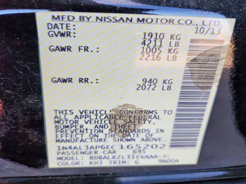 1N4AL3AP6EC165202 2014 NISSAN ALTIMA photo no. 12