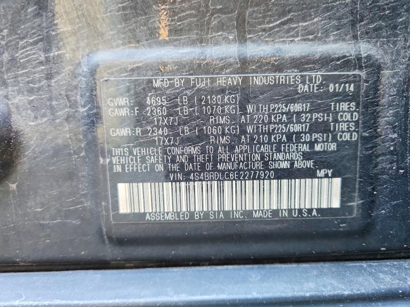 2014 SUBARU OUTBACK 3.6R LIMITED — Фото 14 из 14