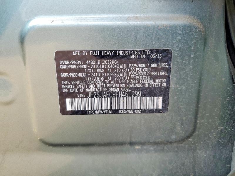 JF2SJAEC9EH461299 2014 SUBARU FORESTER photo no. 12