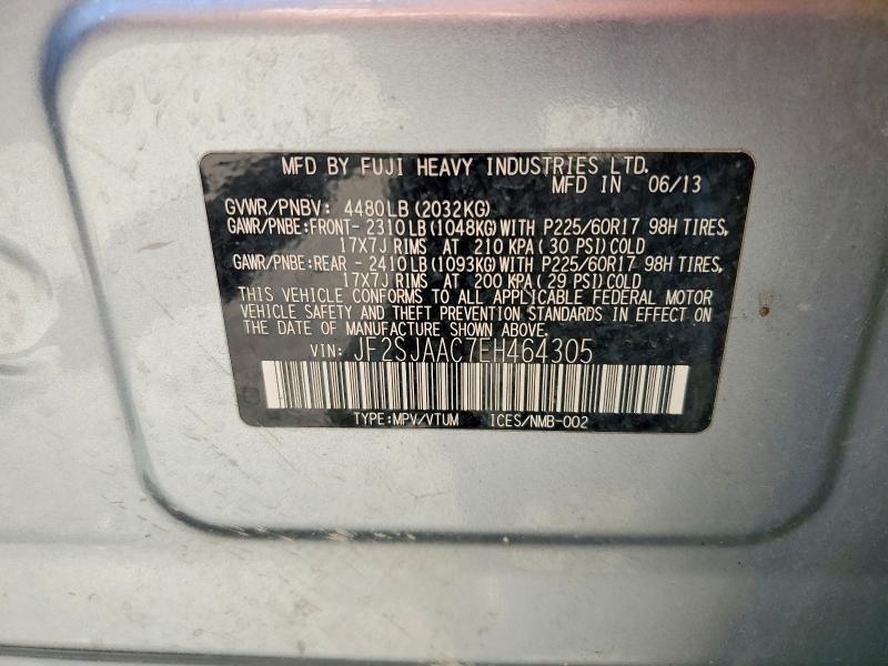 2014 SUBARU FORESTER 2.5I — Фото 12 из 12