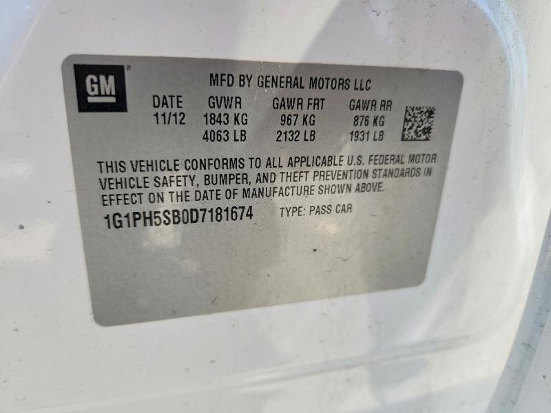 1G1PH5SB0D7181674 2013 CHEVROLET CRUZE photo no. 12