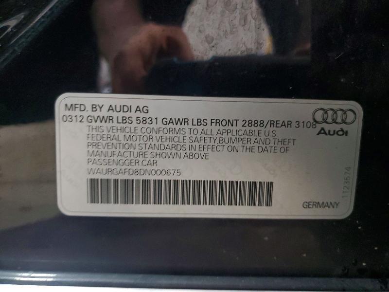 2013 AUDI A8 L QUATTRO — Фото 13 из 13