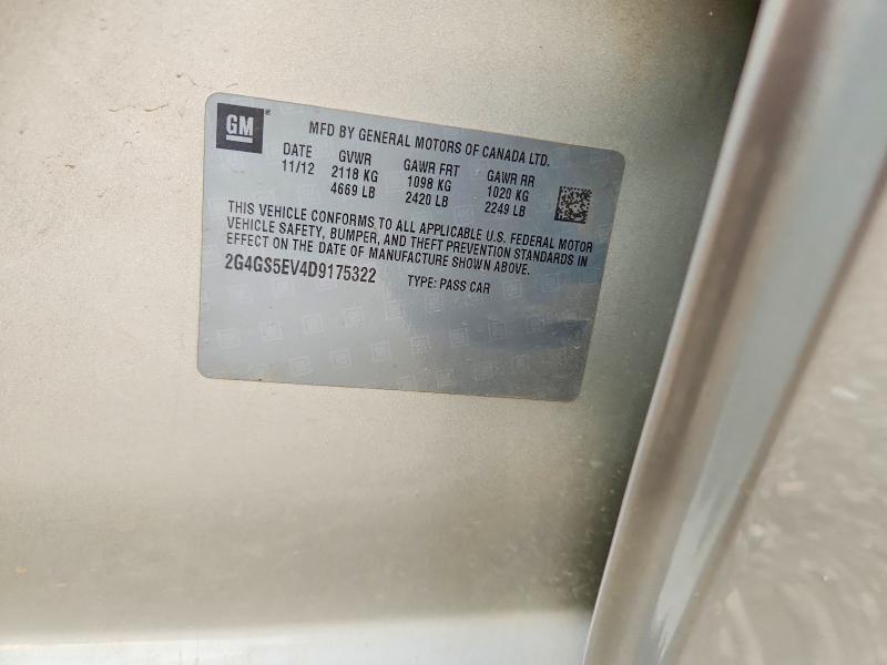 2G4GS5EV4D9175322 2013 BUICK REGAL photo no. 12