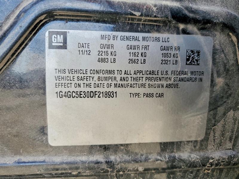 1G4GC5E30DF218931 2013 BUICK LACROSSE photo no. 12