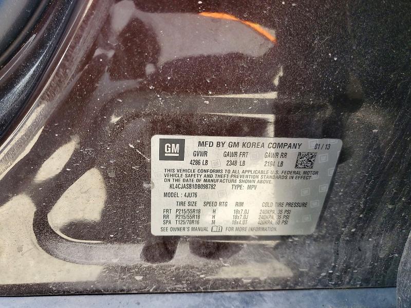 KL4CJASB1DB098782 2013 BUICK ENCORE photo no. 12