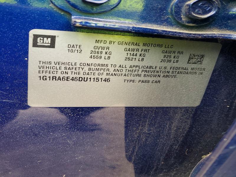 1G1RA6E46DU115146 2013 CHEVROLET VOLT photo no. 12