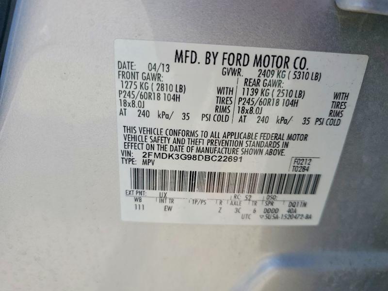 2013 FORD EDGE SE — Фото 13 из 13