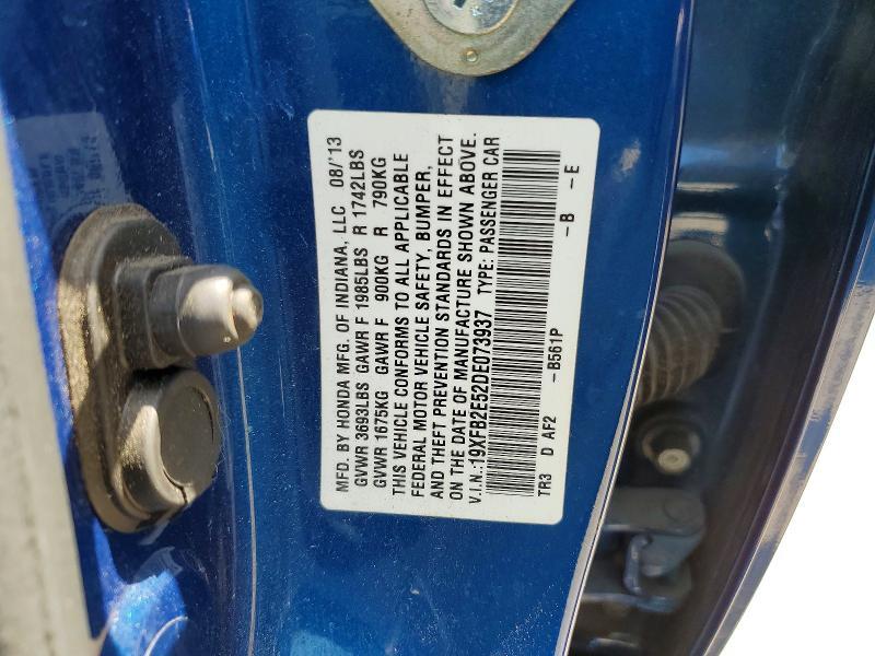 2013 HONDA CIVIC LX — Фото 12 из 12