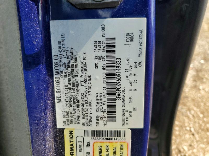 2013 FORD FUSION TITANIUM — Фото 12 из 12
