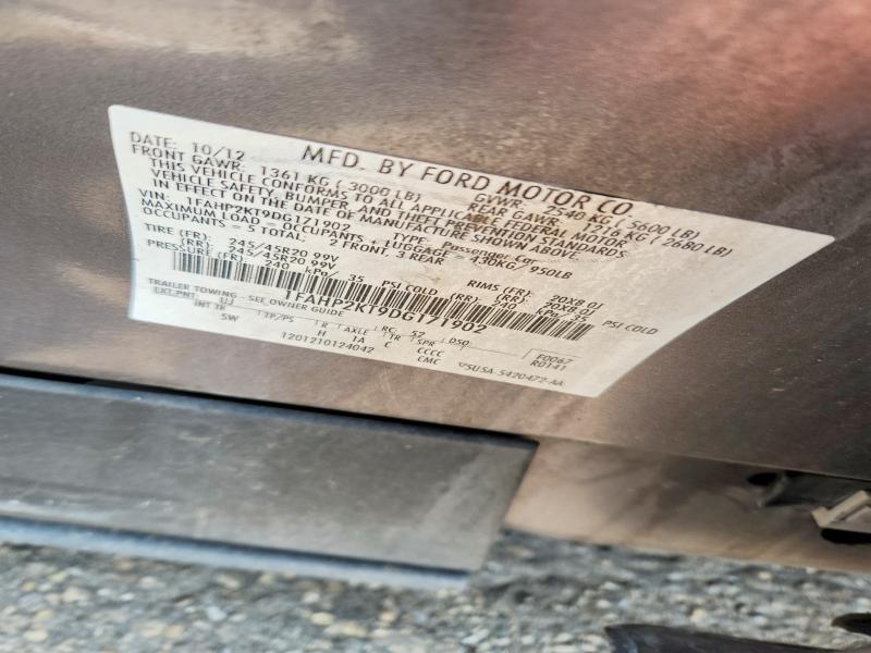 1FAHP2KT9DG171902 2013 FORD TAURUS photo no. 12