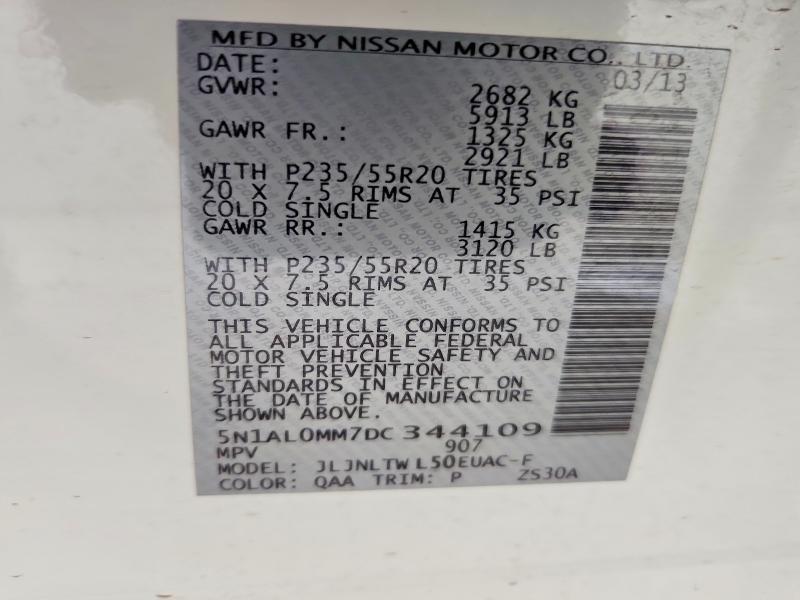 2013 INFINITI JX35 BASE — Фото 14 из 14