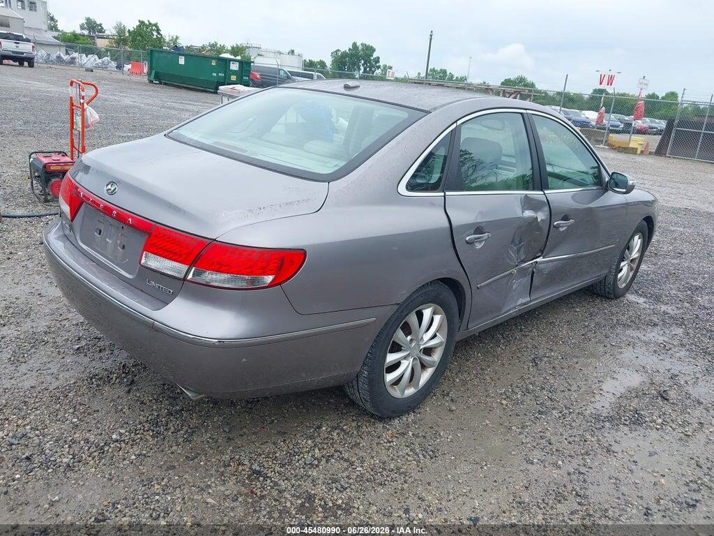 KMHFC46F78A290310 2008 HYUNDAI AZERA photo no. 4