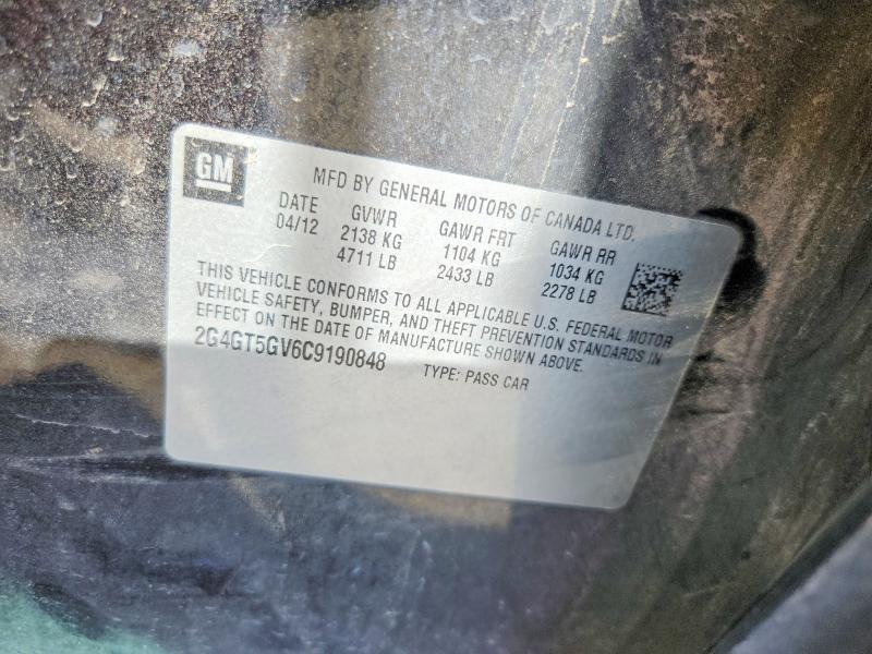 2012 BUICK REGAL PREMIUM — Фото 12 из 12