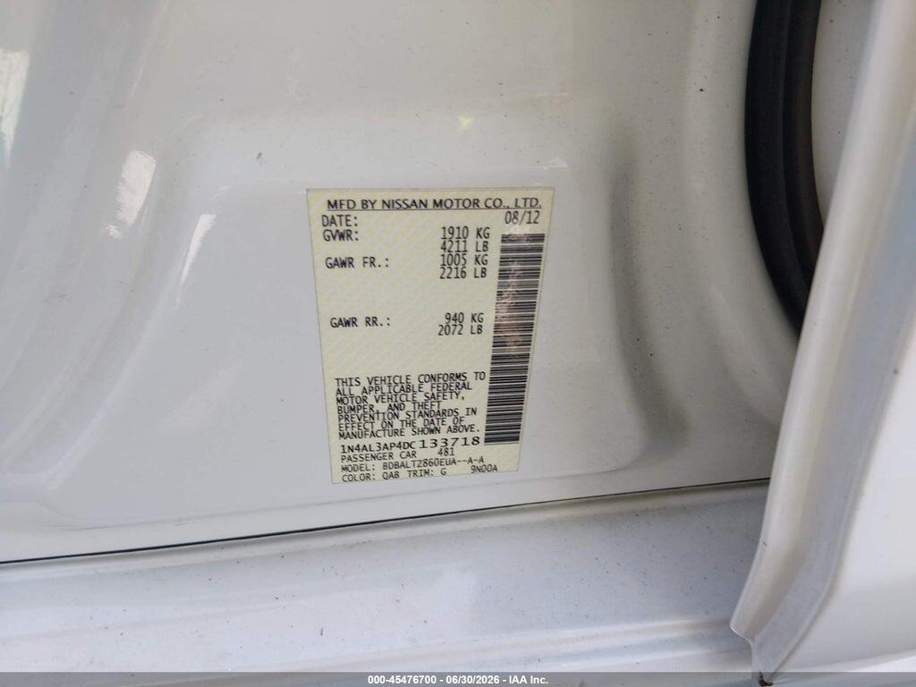 1N4AL3AP4DC133718 2013 NISSAN ALTIMA photo no. 9