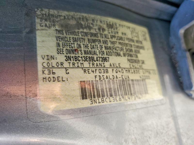 3N1BC13E89L473967 2009 NISSAN VERSA photo no. 12