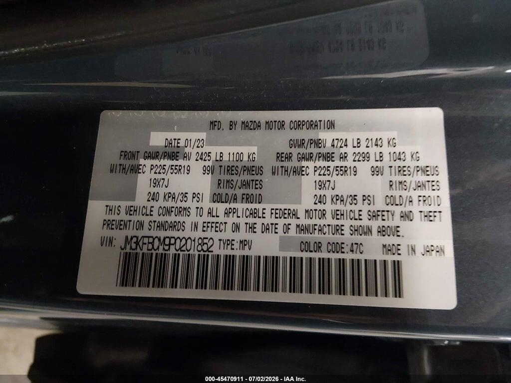 JM3KFBCM9P0201852 2023 MAZDA CX-5 photo no. 9
