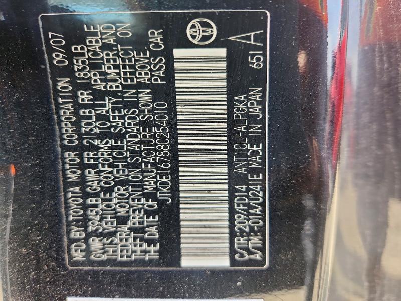 JTKDE167880254010 2008 SCION TC photo no. 12