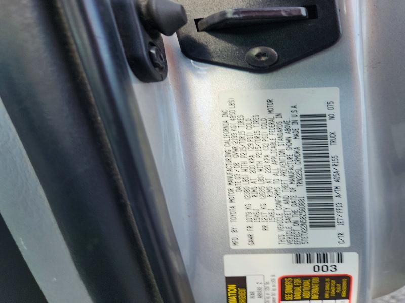 2008 TOYOTA TACOMA BASE — Фото 12 из 12