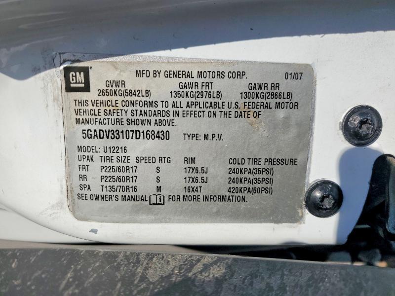 2007 BUICK TERRAZA CXL — Фото 14 из 14