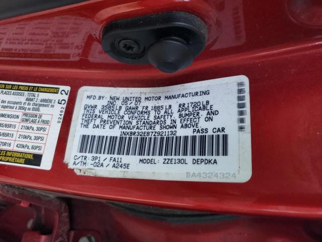 2007 TOYOTA COROLLA CE — Фото 13 из 13