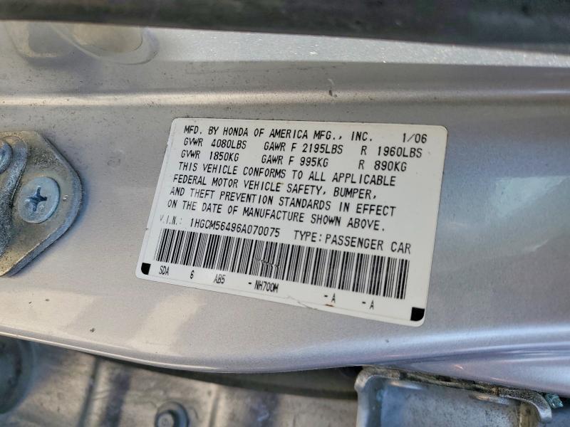 1HGCM56496A070075 2006 HONDA ACCORD photo no. 12