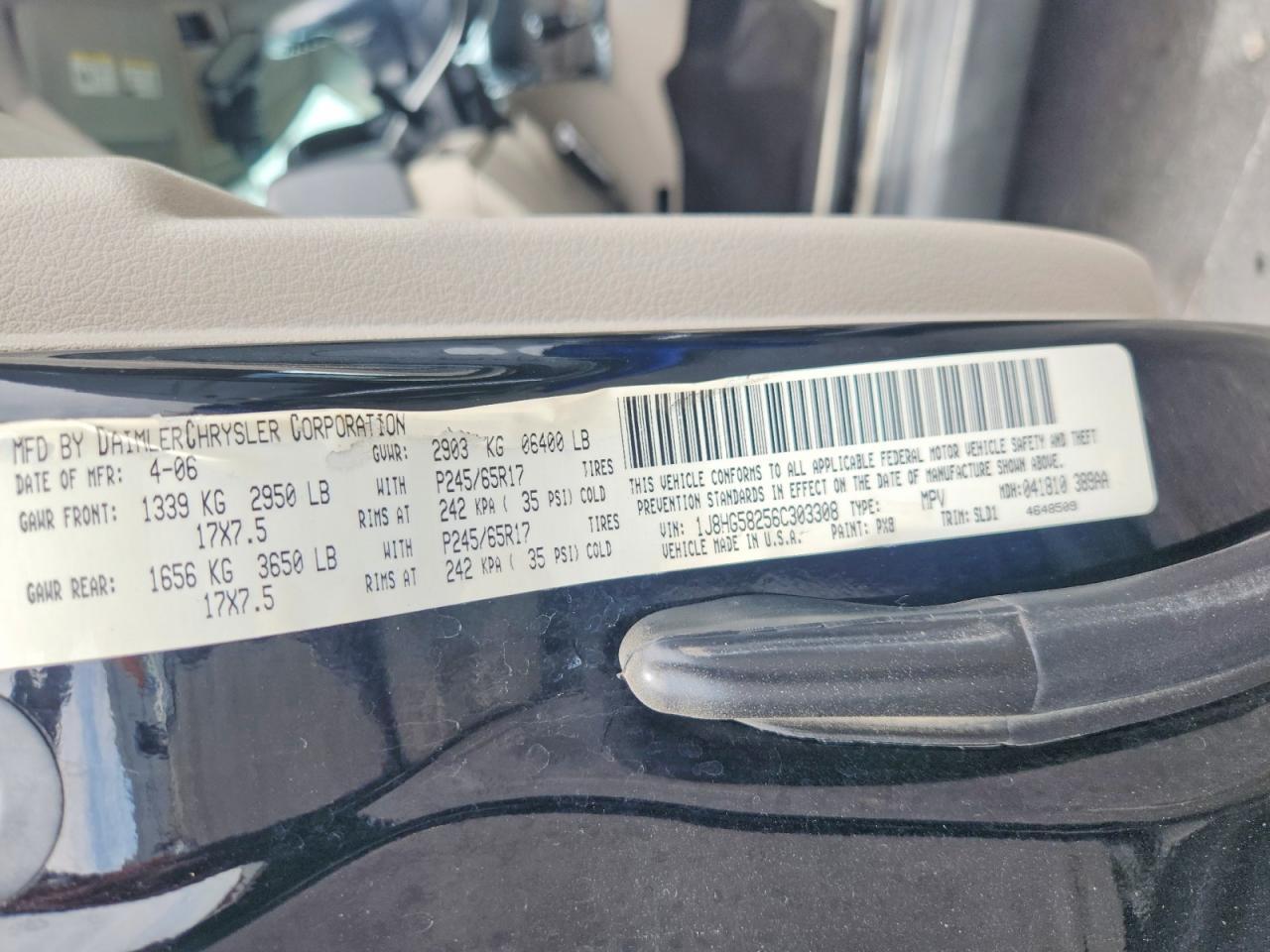 2006 JEEP COMMANDER LIMITED — Фото 12 из 12