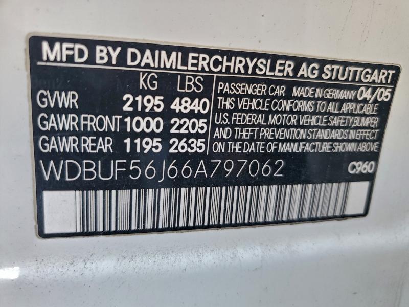 2006 MERCEDES-BENZ E 350 — Фото 12 из 12