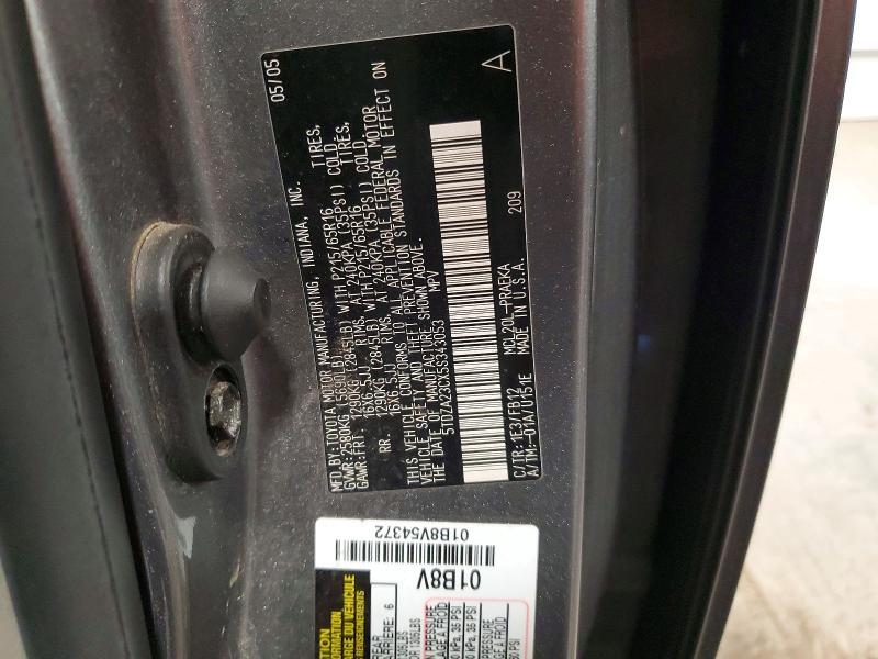 2005 TOYOTA SIENNA LE 8 PASSENGER — Фото 13 из 13