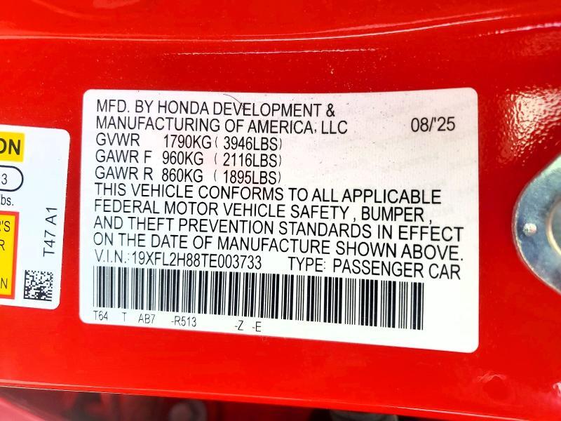 2026 HONDA CIVIC SPORT — Фото 12 из 12