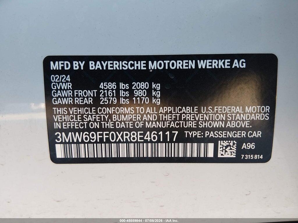 3MW69FF0XR8E46117 2024 BMW 330I photo no. 9