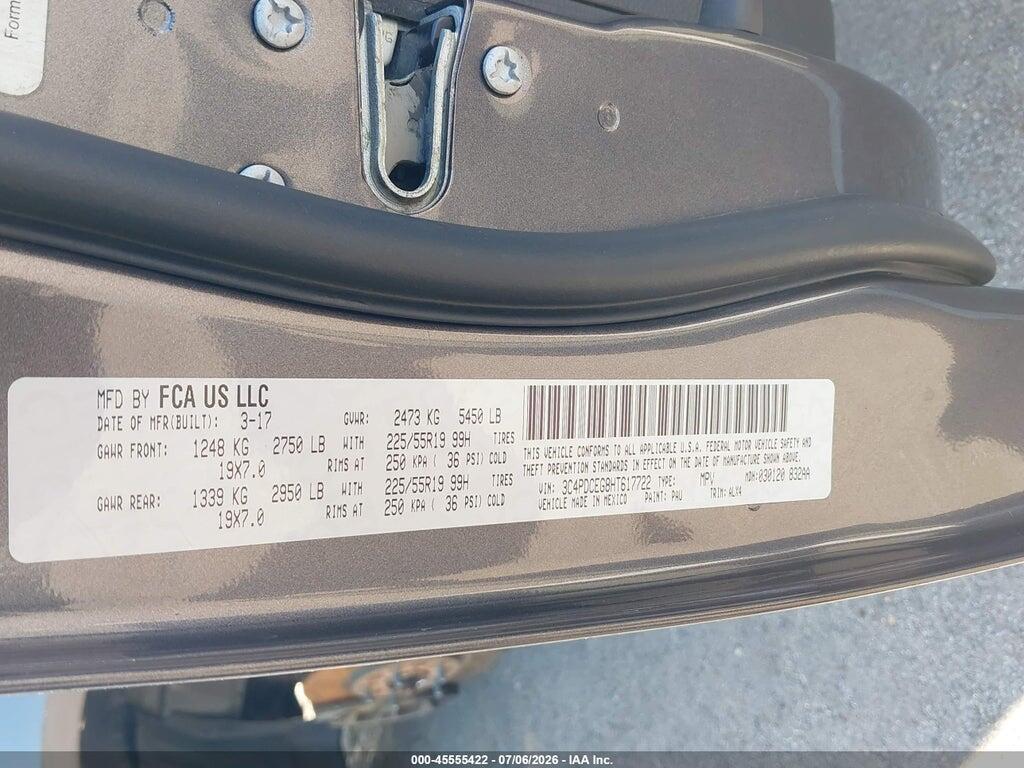 3C4PDCEG8HT617722 2017 DODGE JOURNEY photo no. 9