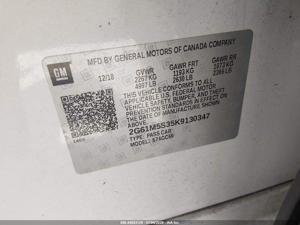 2G61M5S35K9130347 2019 CADILLAC XTS photo no. 9