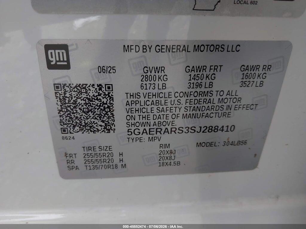 5GAERARS3SJ288410 2025 BUICK ENCLAVE photo no. 9