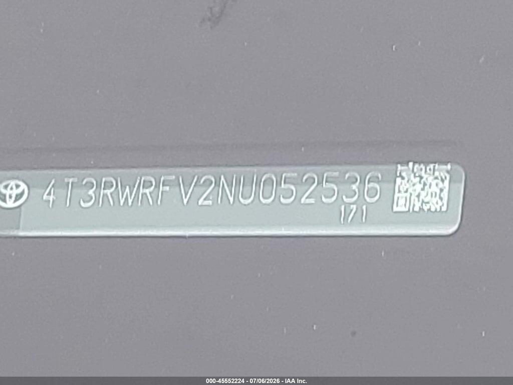 4T3RWRFV2NU052536 2022 TOYOTA RAV4 HYBRID photo no. 9