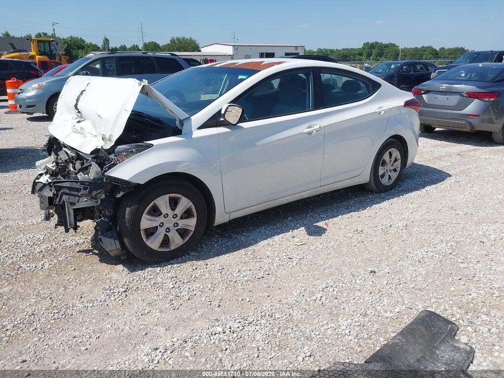 5NPDH4AE8GH692839 2016 HYUNDAI ELANTRA photo no. 2